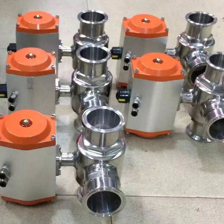氣動衛生級三通球閥